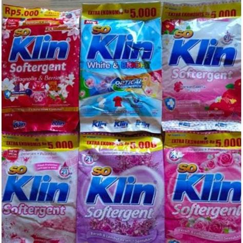 Soklin Detergent Bubuk Softener Gr I So Klin Bubuk I So Klin