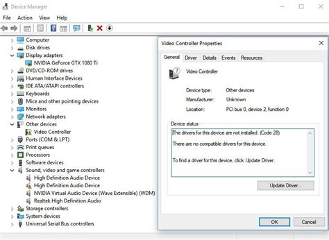 Microsoft Basic Display Adapter Code 31 : buildapc