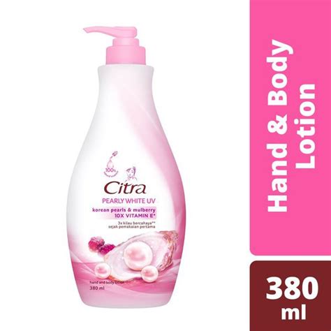 Jual Citra Pearly Glow Uv Hand Body Lotion 380ml Pump Shopee