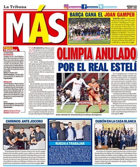 OLIMPIA ANULADO POR EL REAL ESTELÍ Diario La Tribuna