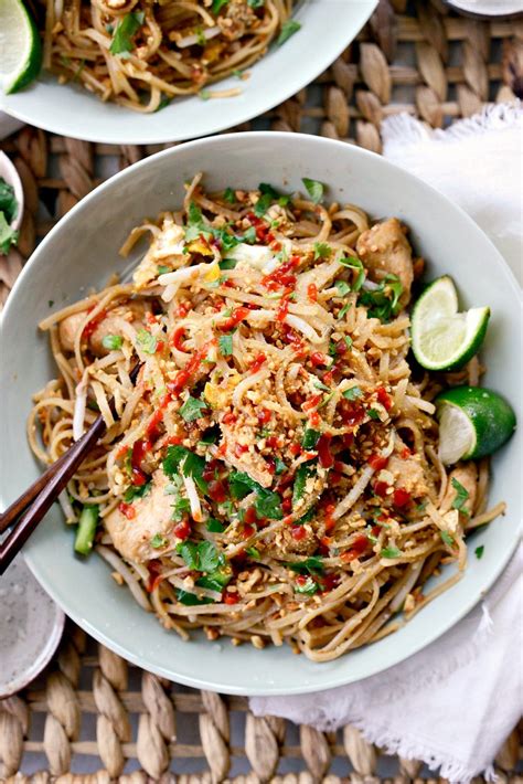 Easy Chicken Pad Thai Recipe Simply Scratch