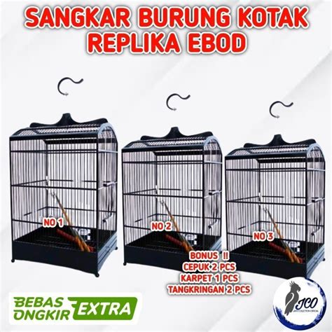 Jual Sangkar Kandang Burung Kotak Replika Ebod Kandang Kotak Sangkar