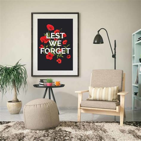 Lest We Forget Poster - Black - Shop | Legion Magazine