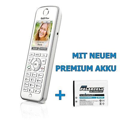 Avm Fritz Fon C Dect Telefon Wei Mit Neuem Premium Akku Ohne