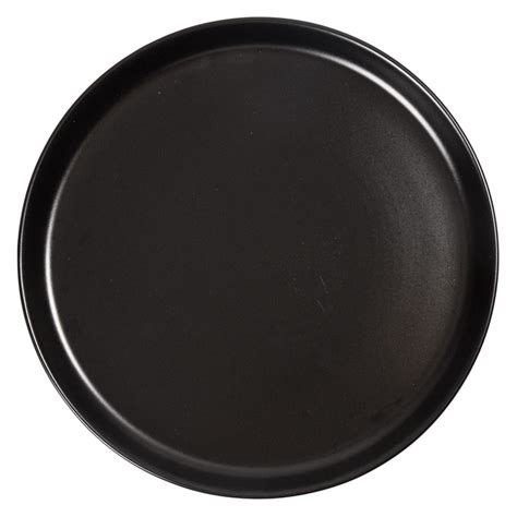 Assiette Plate Gourmet Noir En Fa Ence L Incroyable