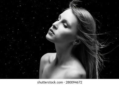 Luxury Naked Woman Flying Hair On Stock Photo 280094675 Shutterstock