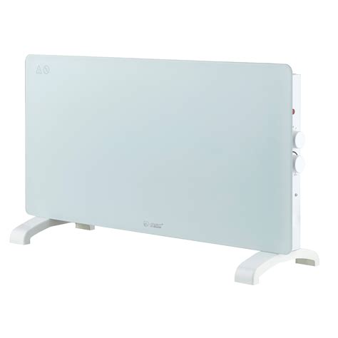 Radiador Convector De Cristal Para 25m2 2000W Blanco Leroy Merlin