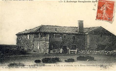 Lanarce PEYREBELLE Lauberge Sanglante Carte Postale Ancienne Et