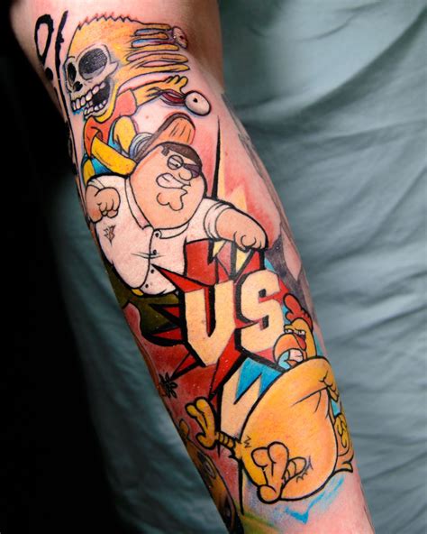 Update more than 56 90s cartoon sleeve tattoo best - in.cdgdbentre