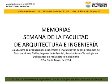 Facultad De Arquitectura E Ingenier A