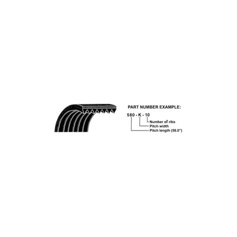 6 Rib Serpentine Belt Fits Universal Products Models Reliable Aftermarket Parts Inc®