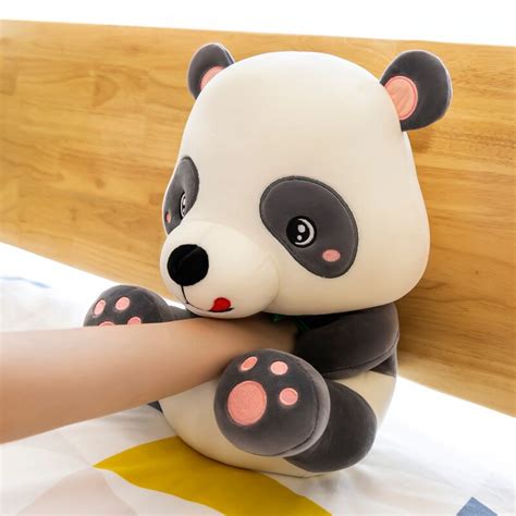 Kawaii Panda Plush Toy Holding Bamboo | Cute Plushie