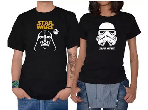 Playeras Parejas Star Wars Mod 73 Meses Sin Intereses