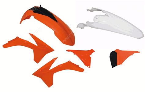 KIT PLASTIQUE RACETECH COULEURS ORIGINE KTM SX 125 ET PLUS 2011 1000