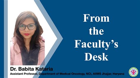 From The Faculty S Desk AIIMS HBOC REGISTRY Dr Babita Kataria NCI