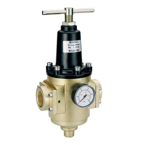 Compressed Air Pressure Regulator R120 Series AirCom Pneumatic