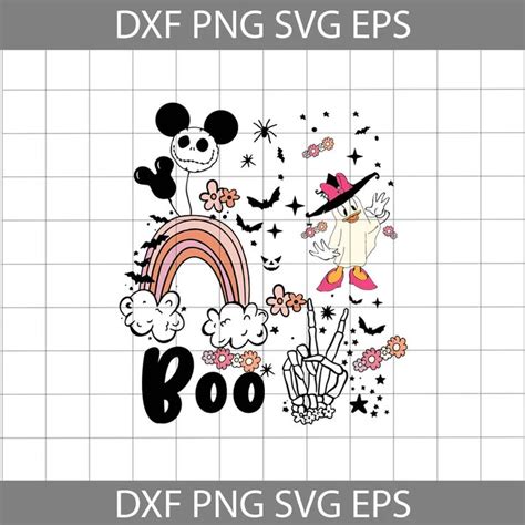 Daisy Duck Boo Svg Boo Svg Cute Ghost Svg Halloween Svg Cricut File