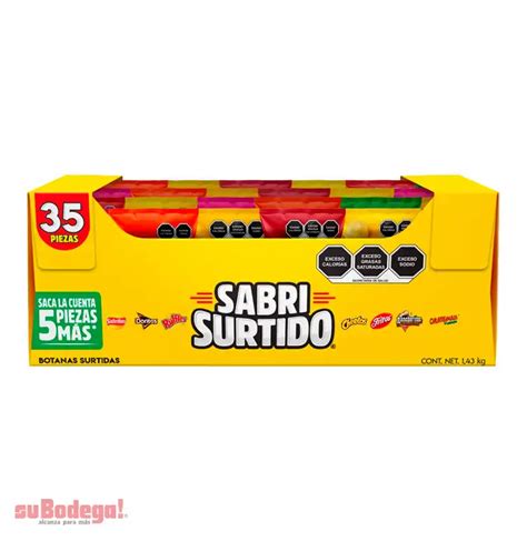 Sabritas Sabrisurtido 35 pz suBodega alcanza para más