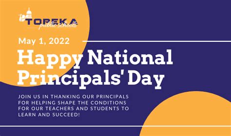 Happy National Principals Day Topeka Public Schools