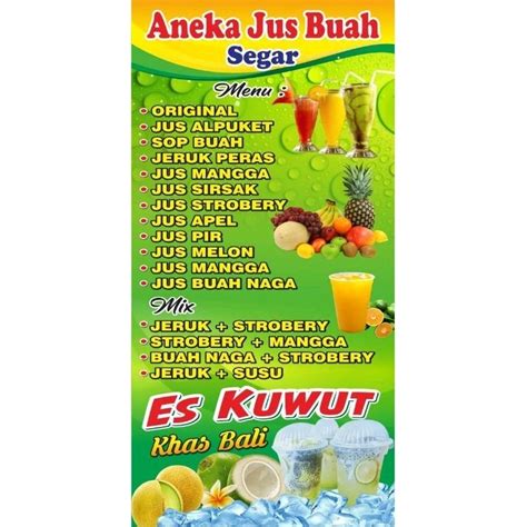 Jual Spanduk Banner Es Kuwut Bali Shopee Indonesia