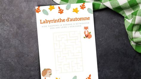 Imprimer le jeu de labyrinthe sur l automne Irènée et la feuille n2