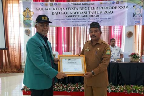 Pemkab 300 Mahasiswa USK Selesaikan KKN Di Aceh Besar