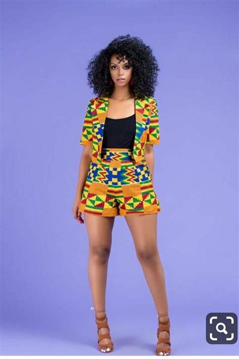 Ankara Off Shoulder Crop Top And Short For Womens Casual Etsy