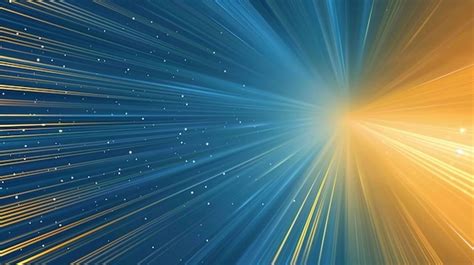 A Computer Generated Image Of A Blue And Yellow Light With The Words