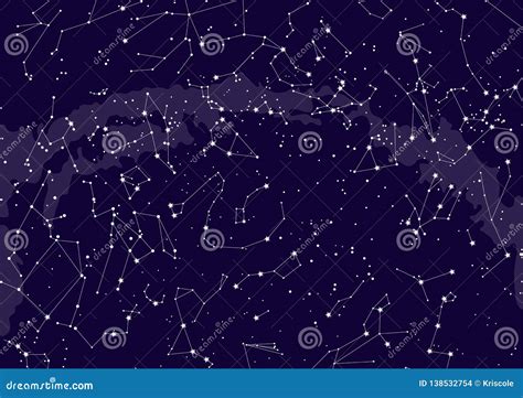 Map Of Northern Hemisphere Polar Stereographic Vector Illustration