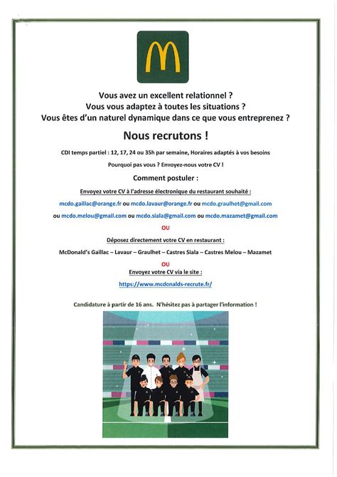 McDo Recrute Mairie De Loupiac Tarn