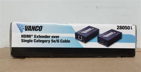 Vanco Hdmi Extender Over Single Cat E Cable With Ir L Ebay