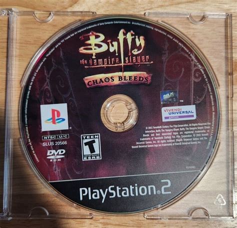 Buffy The Vampire Slayer Chaos Bleeds Playstation 2 2002 Ps2 Disc