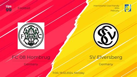 FC 08 Hombrug Vs SV Elversberg 19 02 2024 Live Odds Match Betting