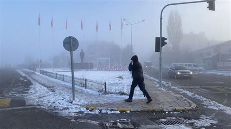 Erzurum Ardahan Tunceli ve Kars ta soğuk hava etkili oluyor