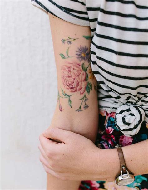 Nos Meilleures Id Es De Tatouage Pivoine Pour S Inspirer Elle