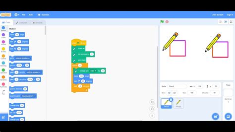 Scratch Creating 2 Squares - YouTube