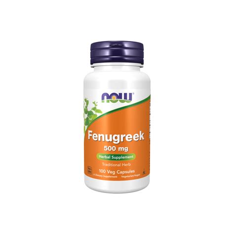 Fenugreek Mg Feno Grego Veg C Psulas Now Foods Bh Suplementos