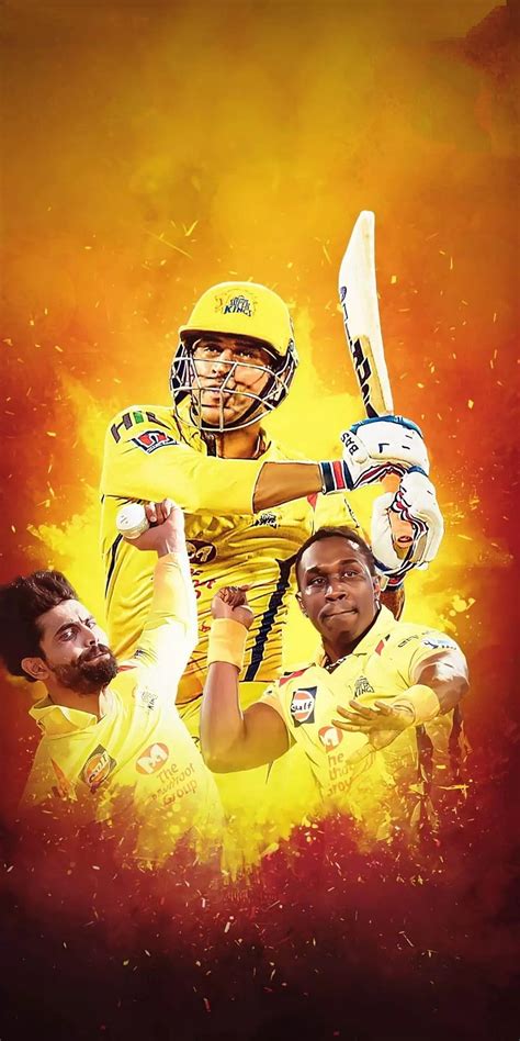 Chennai Super Kings Bravo Dhoni Jadeja Hd Phone Wallpaper Peakpx