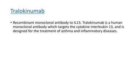 Tralokinumab