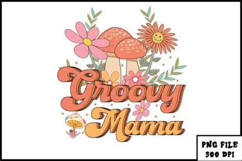 Groovy Mama Retro Sublimation Graphic By Ls Creative · Creative Fabrica