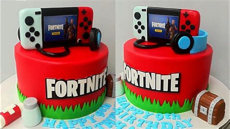 How To Make A FORTNITE CAKE On Top Nintendo Switch Cake Decorating