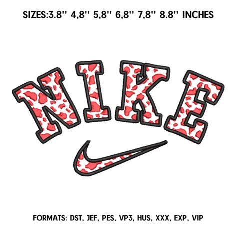 Nike Cow Embroidery Design File Pes Machine Embroidery Des Inspire Uplift