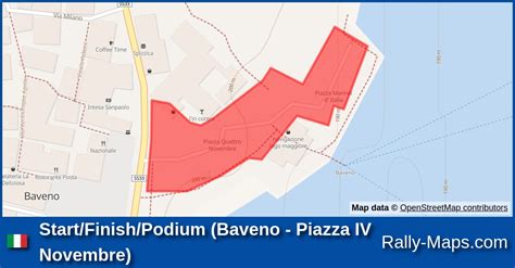 Start Finish Podium Baveno Piazza Iv Novembre Stage Map Rally