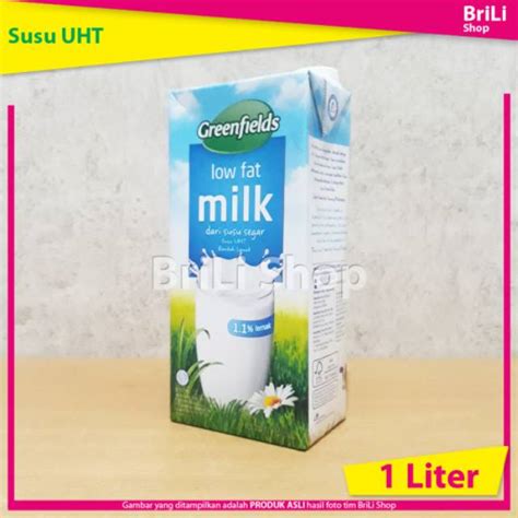 Jual Susu Uht Greenfield Low Fat Greenfields Rendah Lemak Liter