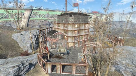 Fallout 4 OUTPOST ZIMONJA Settlement Build Tour NO MODS YouTube