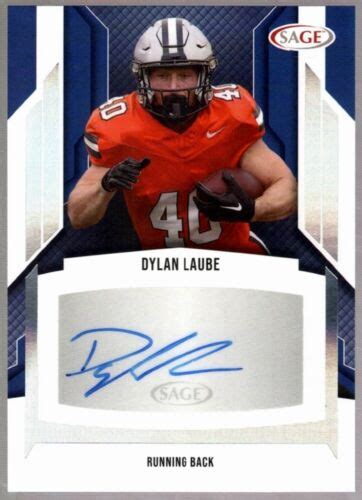 Dylan Laube Mint Raiders Silver Rookie Auto New Hampshire Rc 2024 Sage