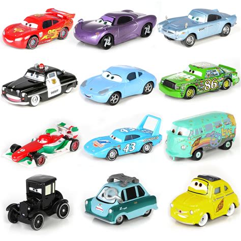 Disney Pixar Carros Estilos Rel Mpago Mcqueen Mater Jackson