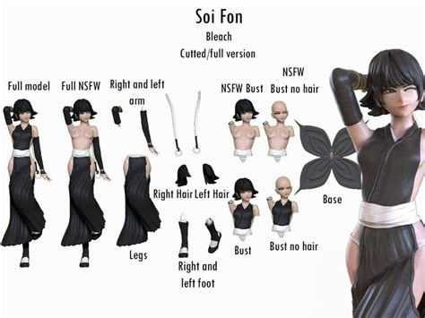 Soi Fon Bleach Nsfw Sfw Stl Files For D Printer Digital Etsy Australia