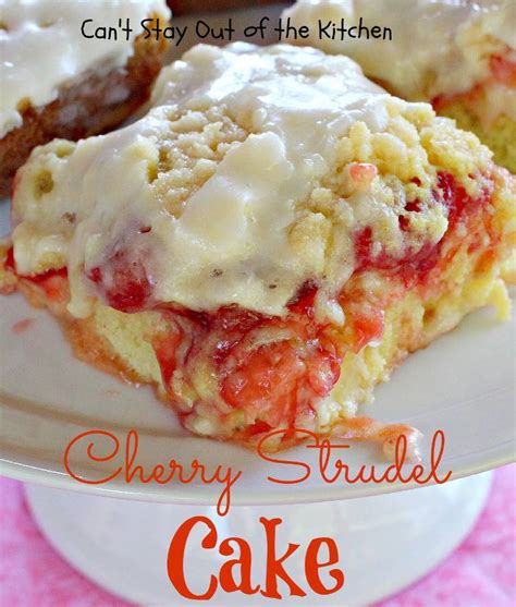 Cherry Strudel Cake Cant Stay Out Of The Kitchen