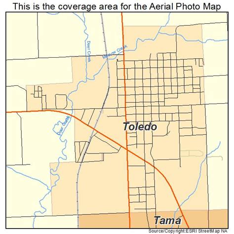 Aerial Photography Map of Toledo, IA Iowa